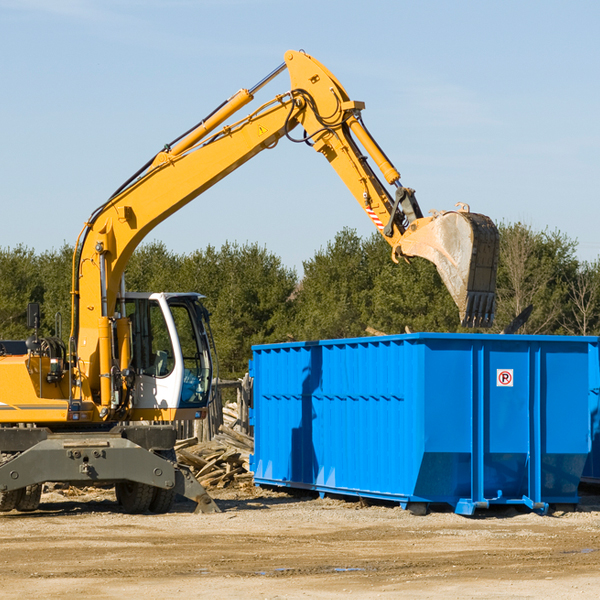 what are the rental fees for a residential dumpster in New Castle County